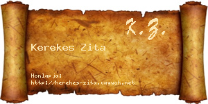 Kerekes Zita névjegykártya
